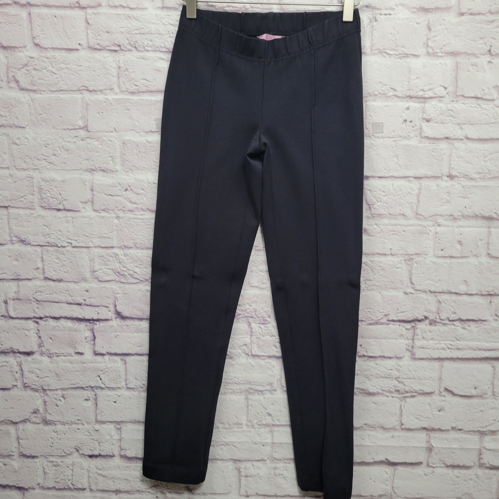Lilly Pulitzer Travel Pants Size Xs Black Ponte Pull On Stretch Pintuck Leggings